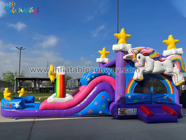 Inflatable unicorn slide